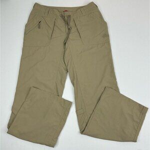The North Face Women's Tan Nylon Mid-Rise Straight Leg Hiking Pants 6/W31/L31